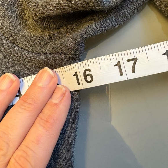 MICHAEL Michael Kors Gray Rouched Long Sleeve Knee Length Dress women size Small - Picture 6 of 8